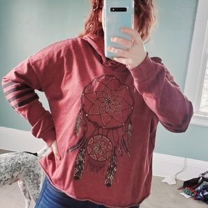 Dreamcatcher cropped hoodie